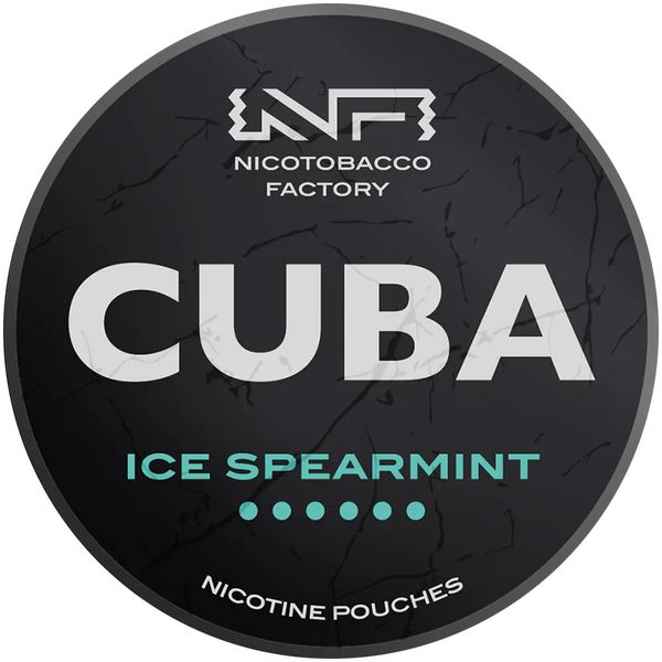 Cuba Black Nicotine Pouches - Ice Spearmint - Snus - 43mg