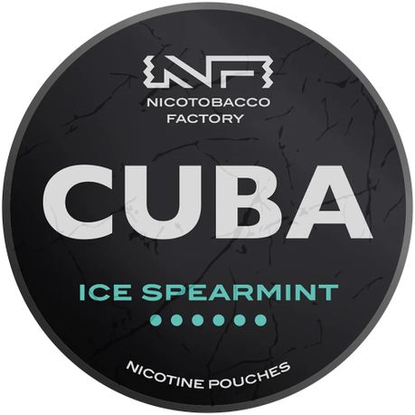 Cuba Black Nicotine Pouches - Ice Spearmint - Snus - 43mg Image