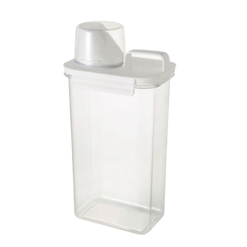 Cereal Dispenser Easy Flow Storage Jar with Airtight Measurement Lids