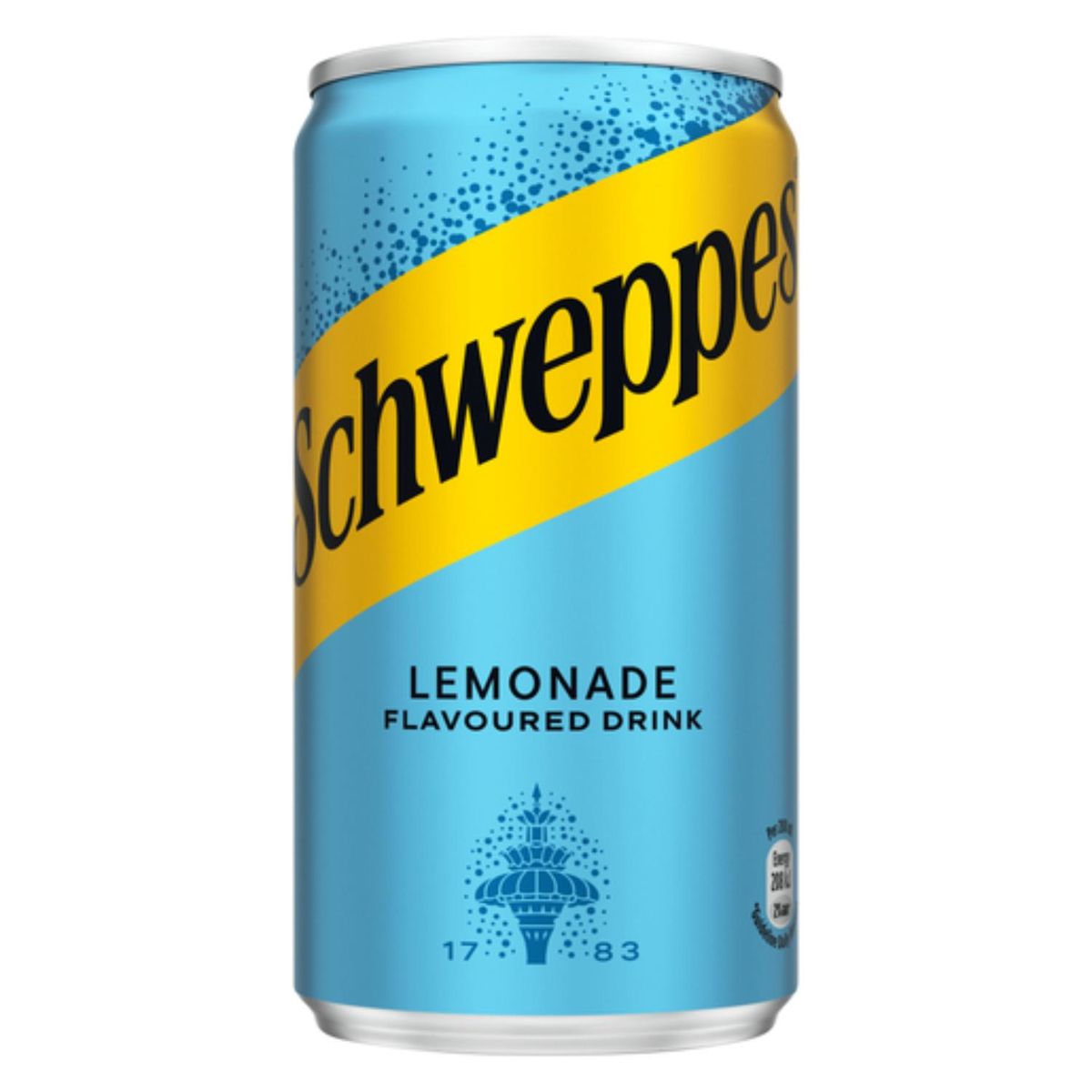 Schweppes Lemonade Soft Drink - 24 x 200ml Cans | Classic Lemon