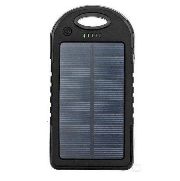 Portable Waterproof Dual-USB Solar Charger Power Bank
