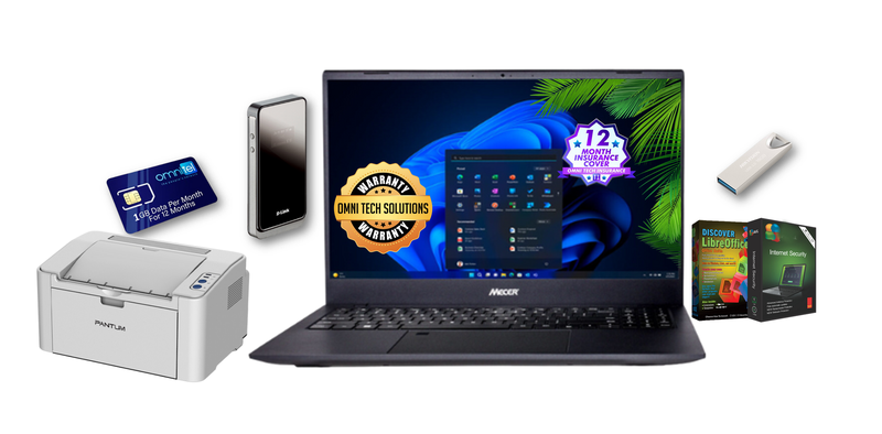 Mecer Intel Celeron 4GB-256GB SSD notebook 14" Perfect student