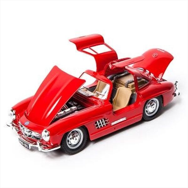 Bburago-1/24 Mercedes-Benz 300 SL (1954)-Red