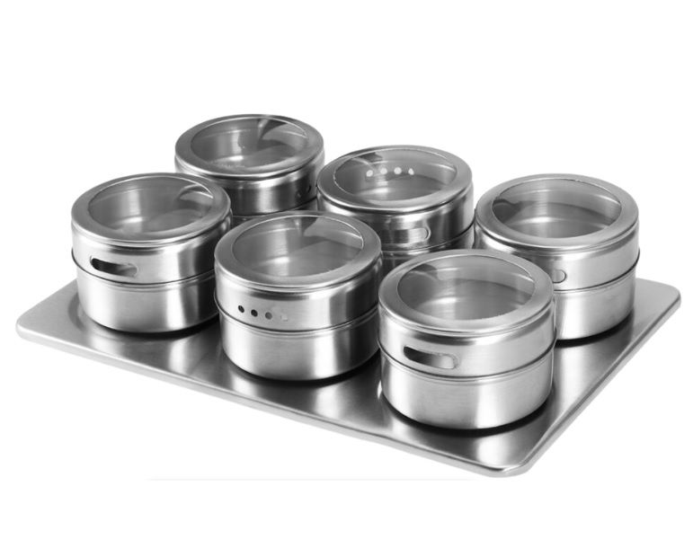 6 Magnetic Spice Rack Organizer