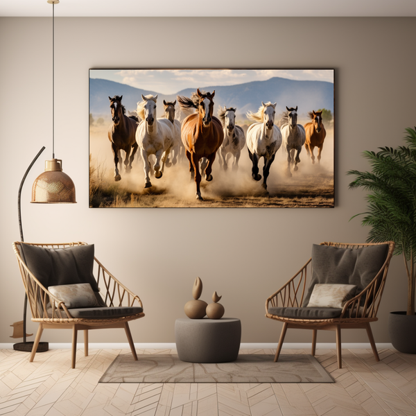 Canvas Wall Art - Girafe Garden Gala - BK0086