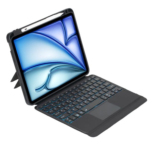 TechZA Backlit Touch Bluetooth Keyboard Case Compatible with iPad Pro 13 (2024)-2474
