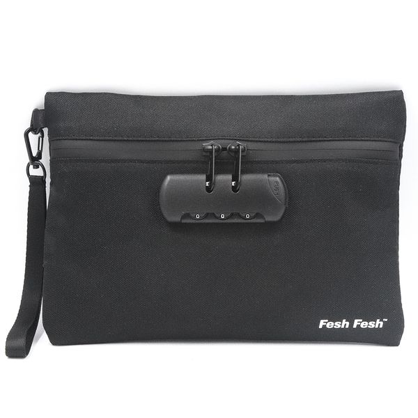 Fesh Fesh - Smell Proof Bag with Lock for Vapes, Cigarettes &amp; Herbs - Black