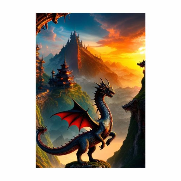 Dragon Fantasy Set 04 - A1 Poster