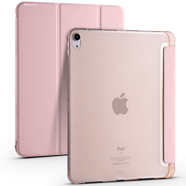 TechByte Smart Case &amp; Stand for iPad Air 13" - M2/2024 - Smart Cover - Pink