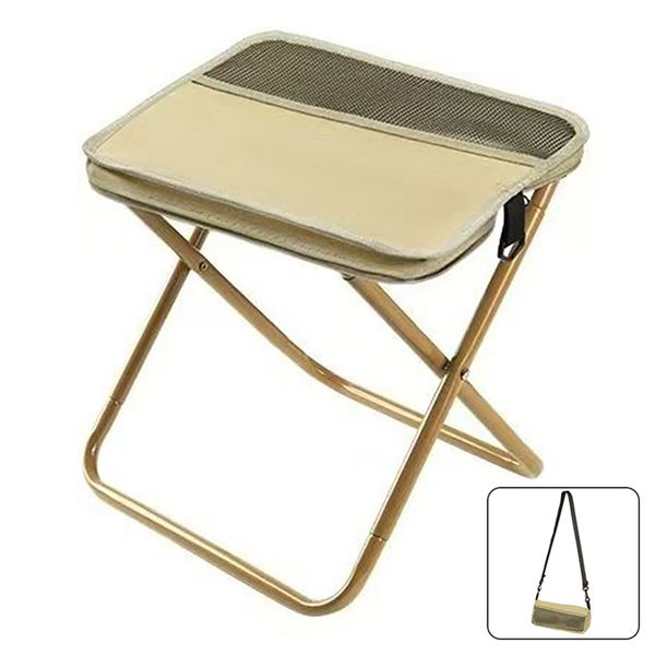 Portable Folding Stool with Carry Bag - Lightweight Outdoor Chair - L