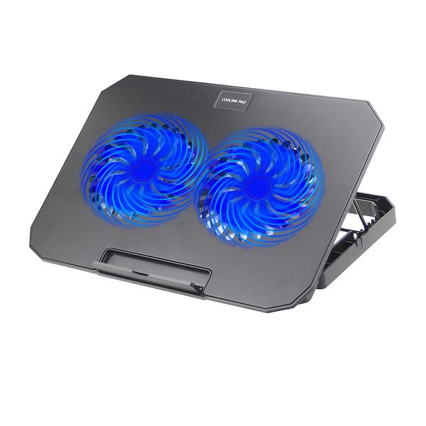 Laptop Cooling Pad 12-17-inch Adjustable Quiet Laptop Cooler Dual USB Port