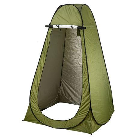 Pop up bathroom outlet tent