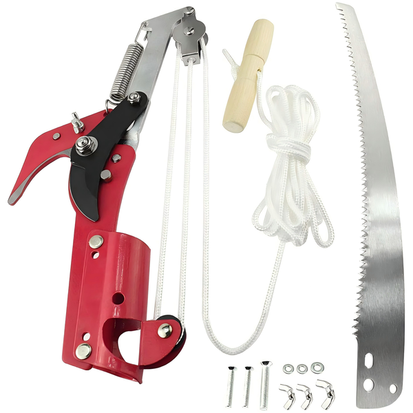 Sharp Gardening Cutters Tree Pruner Head and Pruning Saw with Pulley System