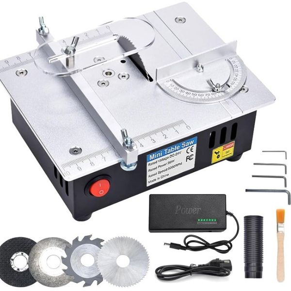 Mini Multi-Functional Table Saw, 96W Mini Desktop Electric Saw Cutter
