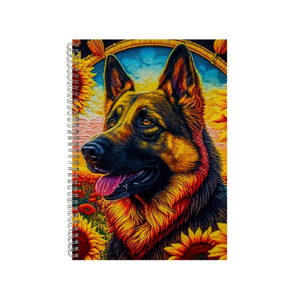 Embroidered GERMAN SHEPHERD1 Notebook Dog Gift Idea Notepad Pad 100