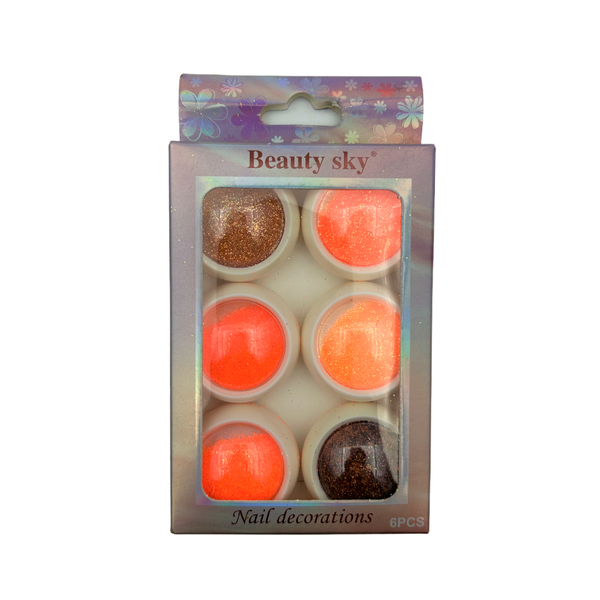 Nail Art Nail decorations 6pcs colour set