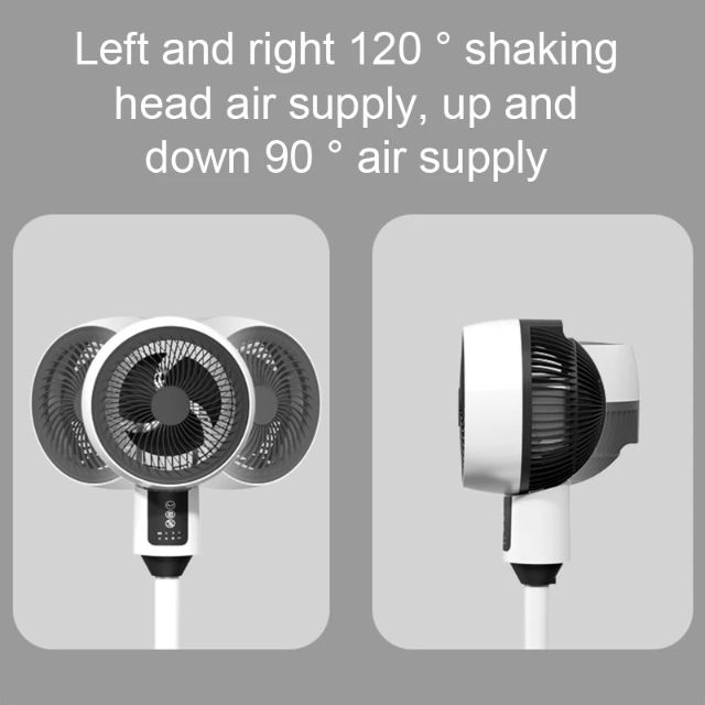 9" Portable Remote Control Air Circulation 3 Blade Pedestal Fan