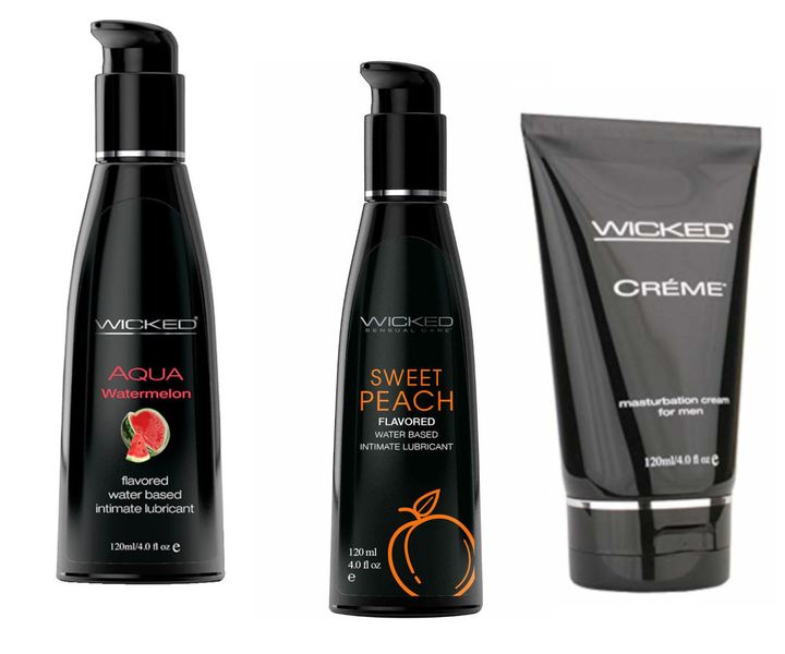 Wicked Masturbation Cream Creme w Watermelon &amp; Sweet Peach Lubes Lubricants