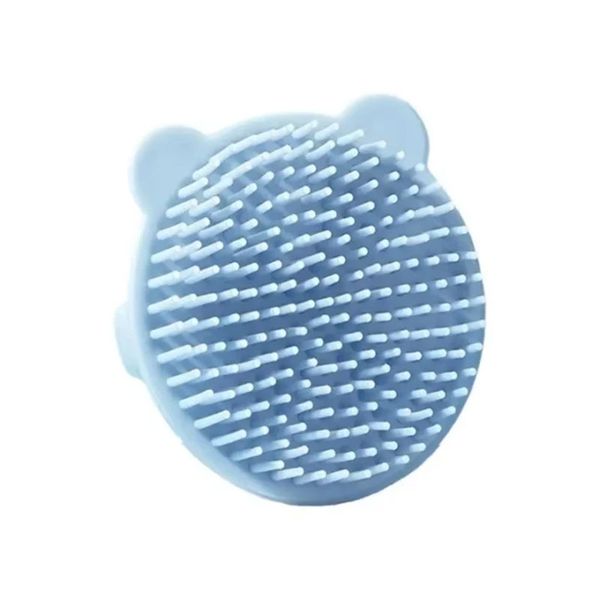 Children's bath scrub and shampoo brush