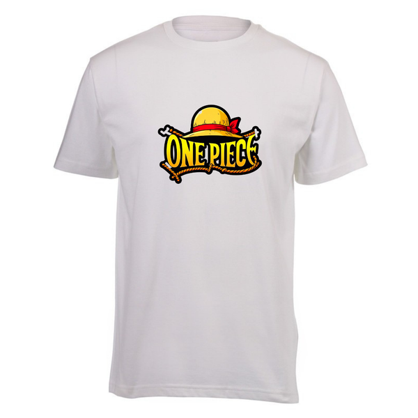 Kids White Short Sleeve T-shirt - One Piece