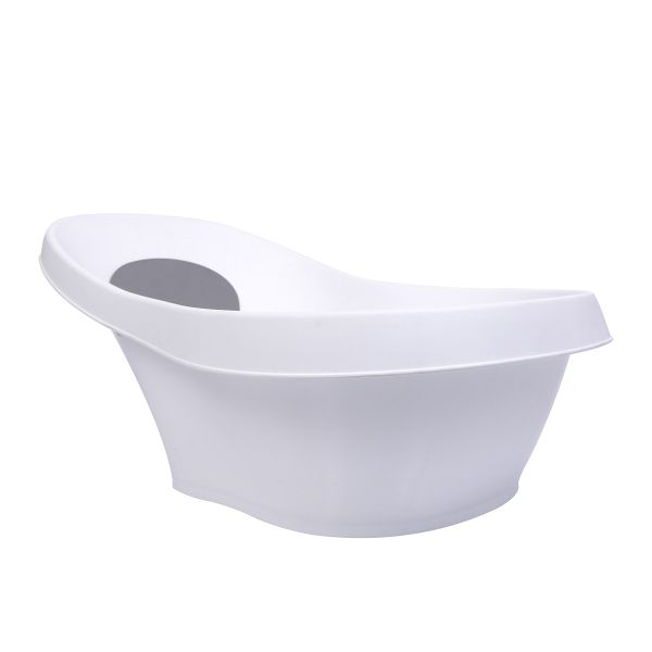 Linx Newborn Snuggle Baby Bath with Anti-Slip Support - Grey &amp; White