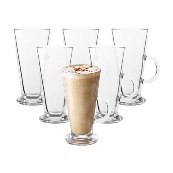 Mugs 6 Piece V-Shape Latte Mugs 280ml