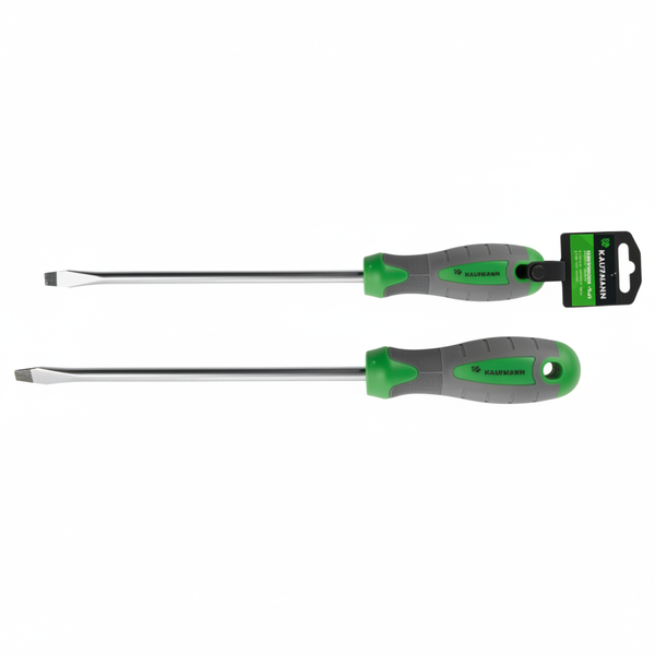 Kaufmann Flat Screwdriver 3mm x 75mm - Durable Hand Tool for - 2 Pack