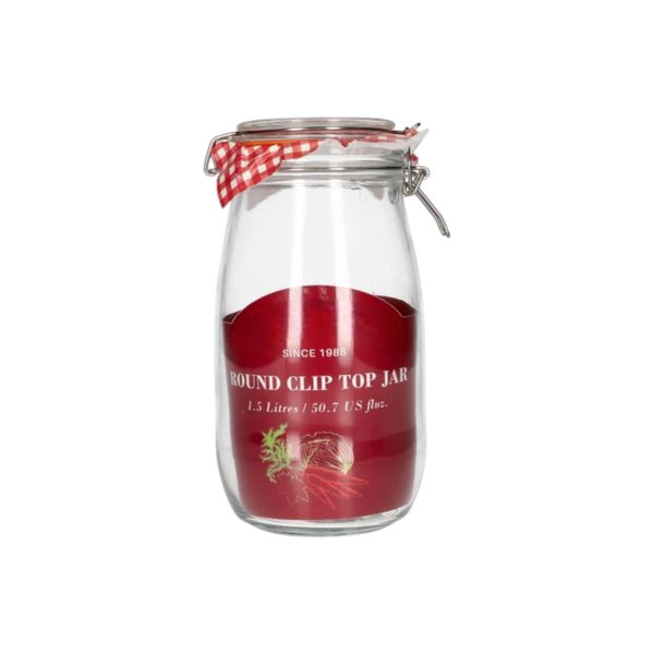 Mason Clip Lid Jar 1.5L