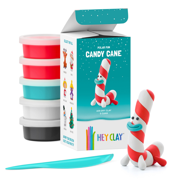 Hey Clay - Modelling Air-Dry Clay with Interactive App Candy Cane Christmas