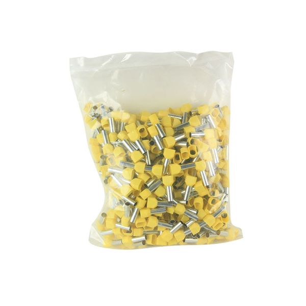 ACDC - 6mm Yellow Twin Bootlace Ferrules (Pack of 500)