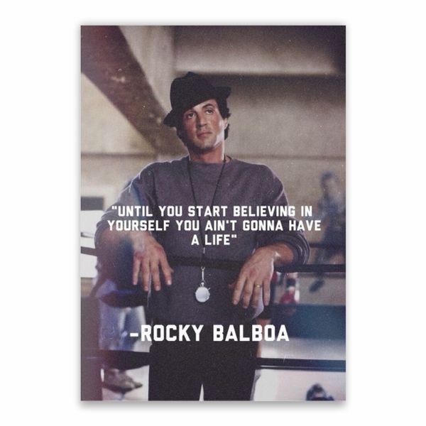 Rocky Balboa Quote Poster - A1