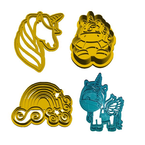 Unicorn Cookie Cutter Set 5