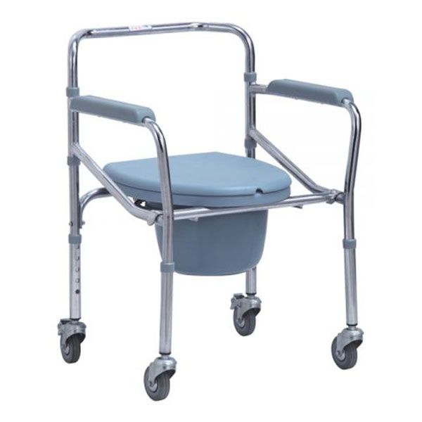 Commode Chair - Foldable Adjustable Mobile Chair image