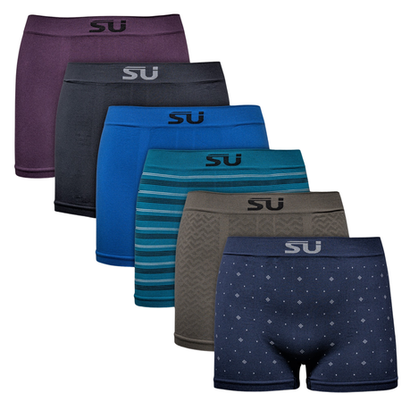 Fashion 6-Pack Men's Cotton Woven Boxers - Assorted @ Best Price