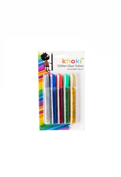 5 Pack Assorted Colors Glitter Glue