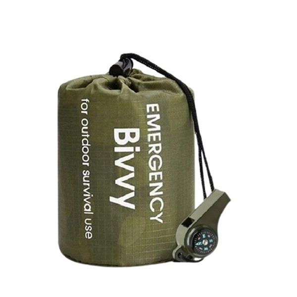 Emergency Survival Kit Combo - Whistle and Bivvy
