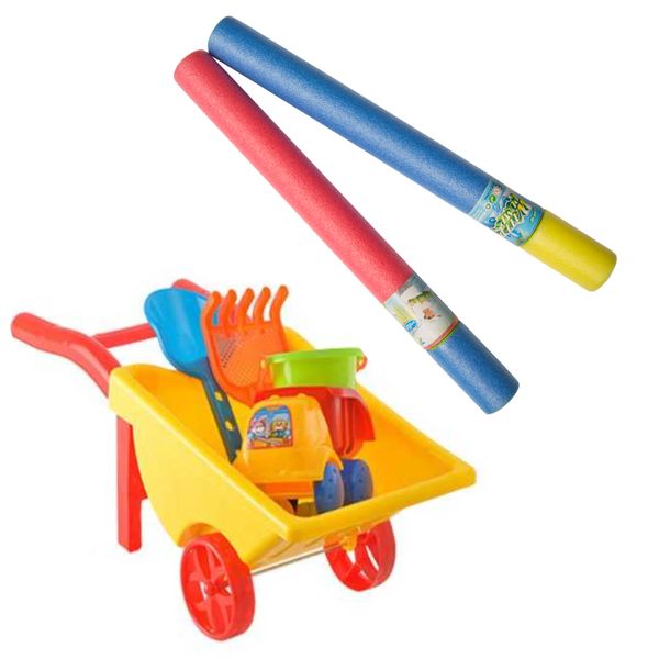 Pool Garden Beach Wheelbarrow &amp; Water Blaster Set