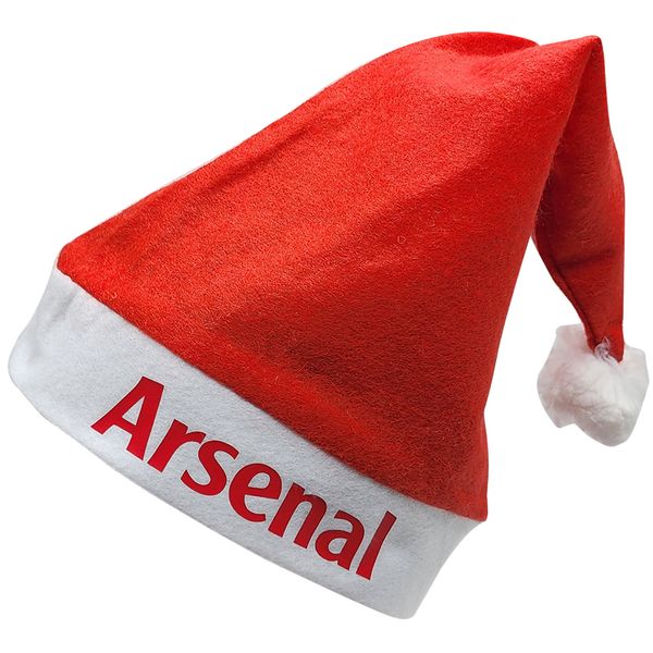 Bufftee Arsenal Christmas Hat Classic Santa Hat AFC Xmas Party Hat
