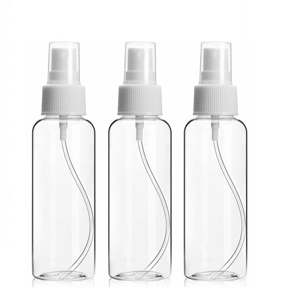 LPS 3Pack 150 ML Clear Refillable and Reusable Plastic Spray Bottles
