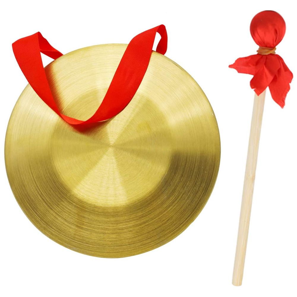 Music Traditional Percussion Hanging Chinese Gong with Mallet - 22cm