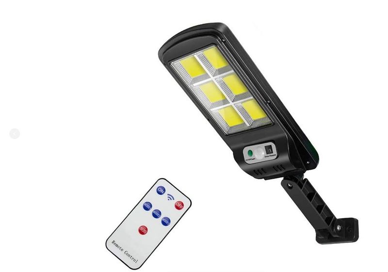 Solar Powered Outdoor Sensor Light 6COB with Remote Control