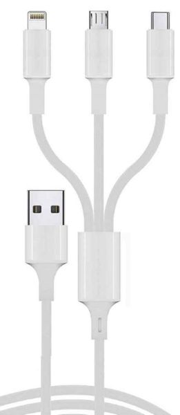 3 in 1 Fast Charging Cable For Smart Phones Android ,IOS &amp; Micro
