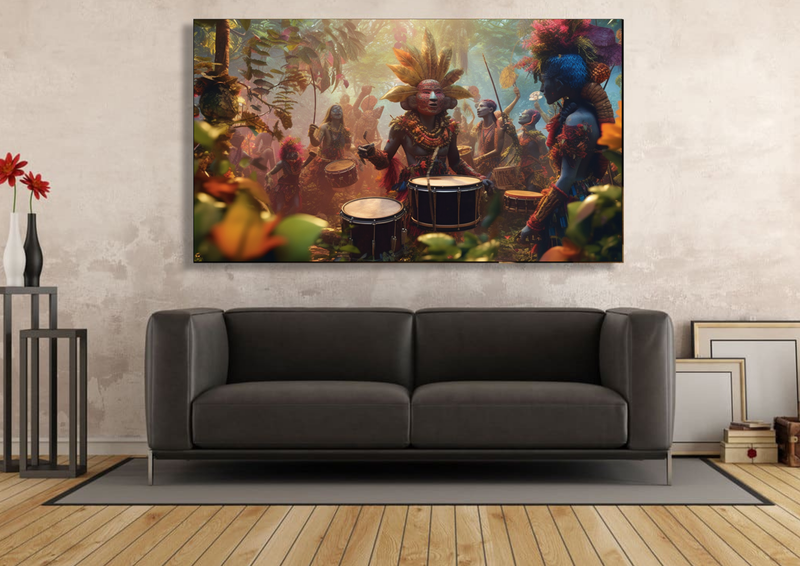 Canvas Wall Art - Jungle Groove Abstract - IM0361