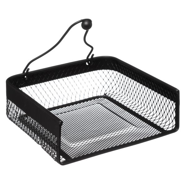 Black Square Steel Serviette Holder 18.5cm