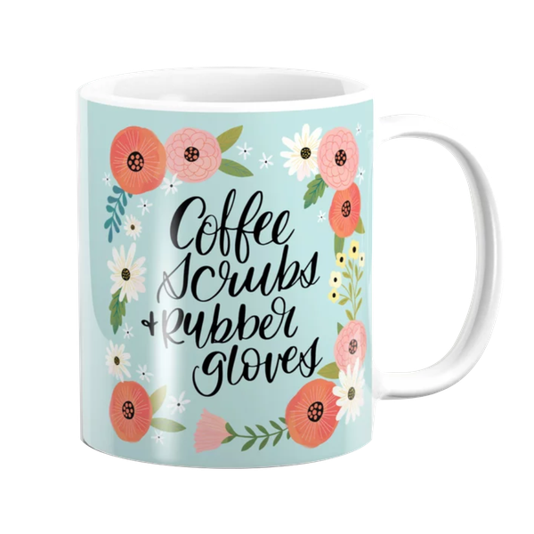 PepperSt Mug - Coffee Scrubs and Rubber Gloves