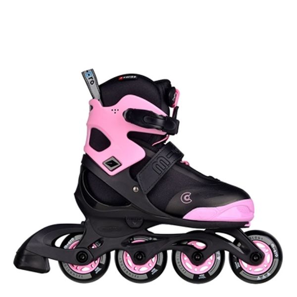 Micro Joy Kids Adjustable Inline Skate - Black/Pink