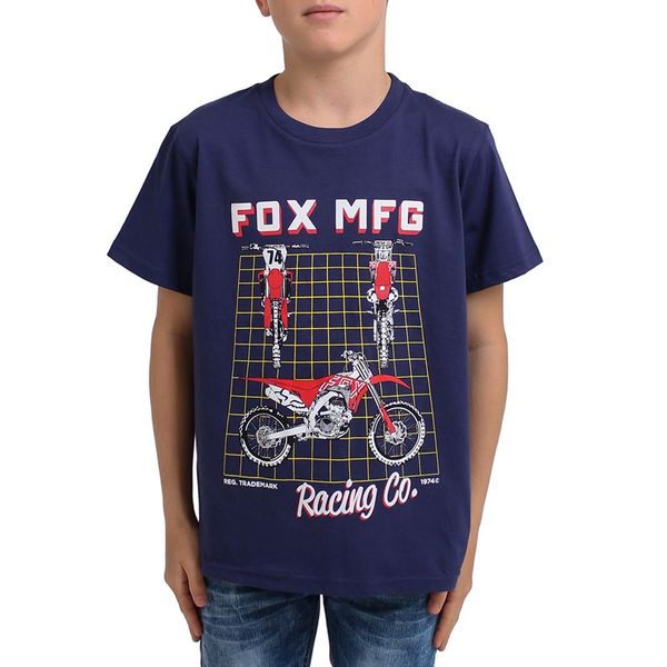 Fox-Cypher Boys Ss Tee - Deep Marine