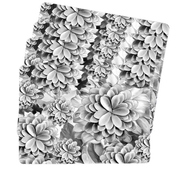 Black and White Succulents Placemats