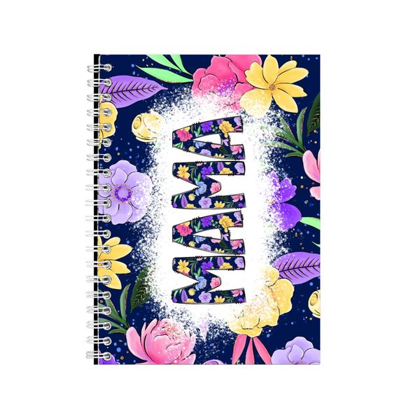 Mom Lovely Flowers Notebook Mother's Day Gift Idea A4 Notepad Pad 83