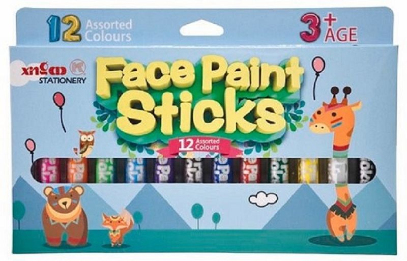 KB Face Paint Sticks 12 Assorted Colours